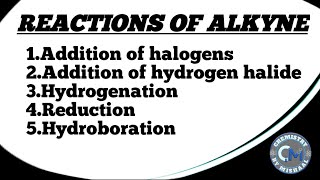 Reactions of Alkynes  Organic Chemistry [upl. by Deacon]