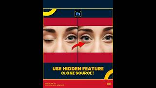 Use this hidden feature  Clone Source Tool in Adobe Photoshop shorts sukasstudio20 [upl. by Cletus]