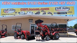 New Mahindra 2100 Series 2126 HST 4WD Tractor With Loader and Mid Mower [upl. by Airretnahs]