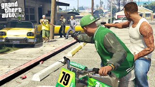 GTA 5 FRANKLIN amp CJ  GROVE STREET FAMILES GANG RETURN  TAKE OVER GTA 5 MODS [upl. by Myrah]