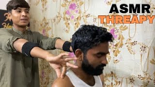 ASMR Young Barber Insomnia Threapy Head Back Massage Very Relaxing Massage In Barber Shope [upl. by Psyche151]