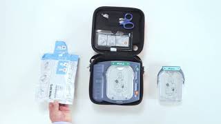 Come sostituire la Cartuccia Elettrodi del defibrillatore Philips Heartstart HS1 V200  Iredeem [upl. by Ruhtracam]