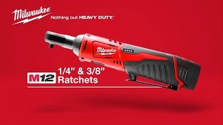 Milwaukee® M12™ 14quot and 38quot Cordless Ratchets [upl. by Etteniotnna204]