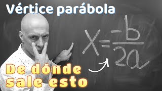 DEDUCCIÓN DE LA FÓRMULA DEL VÉRTICE DE UNA PARÁBOLA O FUNCIÓN CUADRÁTICA [upl. by Aible]