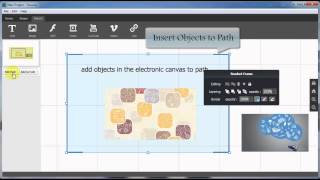 Focusky Tutorial How to add objects in the electronic canvas to path [upl. by Saunderson]