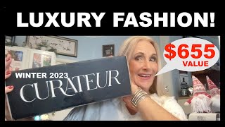 AFFORDABLE LUXURY FASHION  CURATEUR Winter 2023  65500 VALUED BOX UNBOXING AND REVIEW [upl. by Allehs]