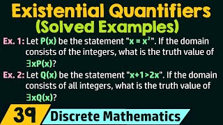 Existential Quantifiers  Examples [upl. by Celeste]