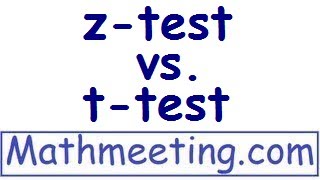 ztest vs ttest [upl. by Hael44]