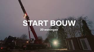 Start plaatsing tijdelijke woningen Beemdweg [upl. by Uni]