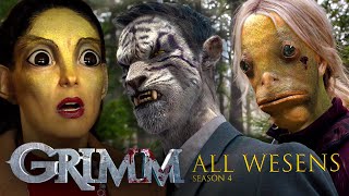 EVERY Wesen From Season 4  Grimm [upl. by Akiwak161]