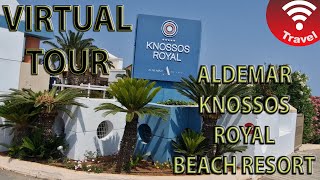 Virtual Tour at Aldemar Knossos Royal Beach Resort Crete Greece [upl. by Kabob]