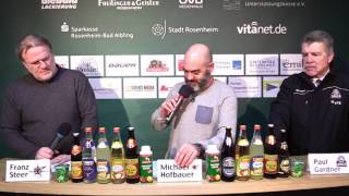 DEL2 Pressekonferenz 15012017  Starbulls Rosenheim vs Löwen Frankfurt [upl. by Hyacinthia]