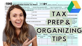 How I Prepare And Organize Our Tax Documents [upl. by Akcimat]