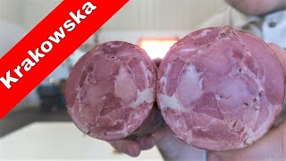 Polish Krakowska from Home Production of Quality Meats and Sausage [upl. by Carley]