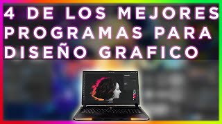 4 Mejores Programas para Diseño Grafico ✅ [upl. by Sivek]