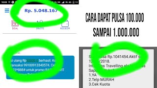 Viral Cara dapat pulsa 100000 sampai 1000000 lebih di Android [upl. by Eward]