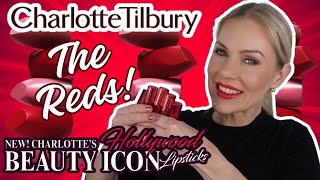 NEW CHARLOTTES HOLLYWOOD BEAUTY ICON LIPSTICKS  THE REDS in MATTE REVOLUTION [upl. by Dlawso]