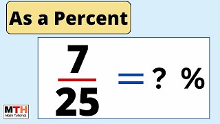 725 as a percent [upl. by Tolman]