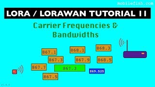 LoRaLoRaWAN tutorial 11 Carrier Frequencies and Bandwidths [upl. by Aniweta479]