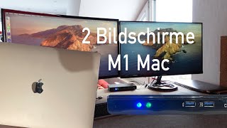 2 Bildschirme an M1 Macbook anschließen [upl. by Ilram]