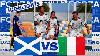 Highlights ScoziaItalia 13  Campionato Europeo UEFA Under 19  Elite Round [upl. by Odinevneib994]