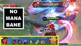 Diabolical Bane No Mana Gameplay Unlimited Cannon Spam 40 CDR Build amp Temporal Reign ∞ Skill MLBB [upl. by Notlil37]