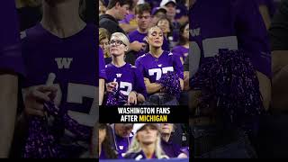 Washington fans beforeafter Michigan National championship game [upl. by Neirb]