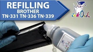 How to Refill a Brother TN331 TN336 TN339 Toner Cartridge [upl. by Myca]