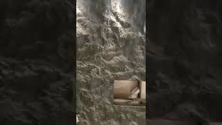 checkout our micro concrete rock effect work for fire place in Dha Lahore 03074554449 Usman 1 [upl. by Iat]