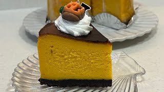 かぼちゃのベイクドチーズケーキの作り方🎃🍰 [upl. by Cressler]