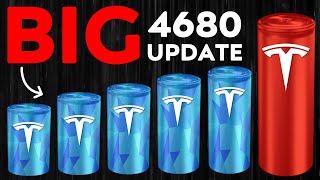 HUGE Tesla 4680 Battery Production Update  Exponential Growth [upl. by Ulphi]