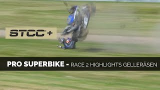 Pro Superbike Race 2 Highlights – Gelleråsen 2021 [upl. by Eseer]