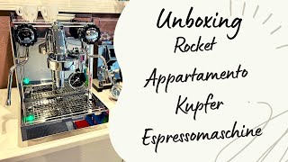 Meine erste Siebträgermaschine die Rocket Appartamento Unboxing [upl. by Gervase916]