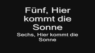 Rammstein  Sonne lyrics HD [upl. by Lehcim]