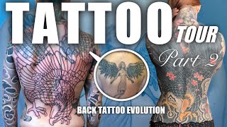 Tattoo Tour Part 2  The Evolution Of My Back [upl. by Eemak]