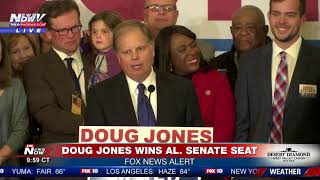 WATCH Doug Jones Alabama Senate Victory Speech After Defeating Roy Moore FNN [upl. by Nissy]