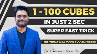 CUBE OF A NUMBER  SUPER FAST TRICK  VEDIC MATHS SHORTCUT ALL COMPETITIVE EXAMS By Chandan Venna [upl. by Stoddard]