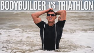 I did a triathlon with no training  BODYBUILDER vs TRIATHLON [upl. by Lorianne]