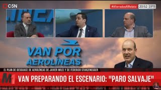 CONFLICTO AEROLINEAS ARG  Nahuel Altieri con Gustavo Sylvestre y P Ceriani Ex Pte Aerolineas [upl. by Astrahan]