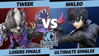 Frostbite 2020 SSBU Losers Finals  TSM  Tweek Wolf Vs MkLeo Joker Smash Ultimate Singles [upl. by Aneala]