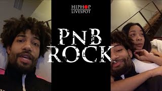 PnB Rock Talks Bailing Out for 100k  king Of RampB  Checks A Hater On Instagram Live [upl. by Hales172]