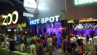 Nightlife in Lloret de Mar Costa Brava Spain [upl. by Anidualc]