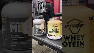 Avtar whey protein vs Biozyme whey protein shorts wheyprotein [upl. by Enitsenrae]