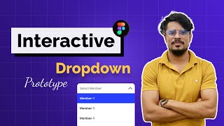 Figma dropdown interactive prototyping in figma  Figma prototyping tutorial for beginners [upl. by Anawak]