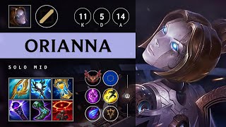 Orianna Mid vs Katarina Rampage  EUW Grandmaster Patch 1422 [upl. by Ycnuahc]