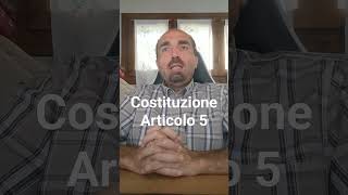 Chiarelli legge la Costituzione articolo 5 [upl. by Ayanej558]