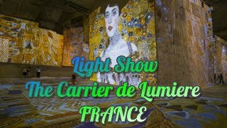 Amazing Light Show at the Carrier de Lumiere France [upl. by Gabriell]