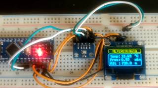 Estação Meteorológica usando Arduino Nano e sensor BMP280 [upl. by Fulks]