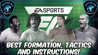 EA FC 24  BEST SOCCER AID Formation Tactics and Instructions [upl. by Thgiwed]