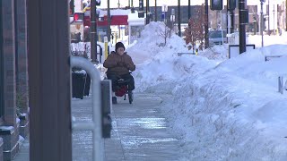 Residents voice frustrations over large snow mounds [upl. by Lander]